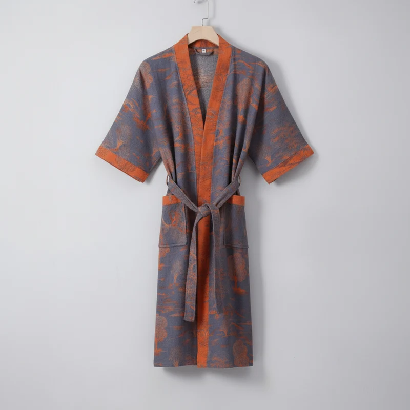 Kimono Badjas – Biologisch Katoen, Omkeerbaar & Ademend Design
