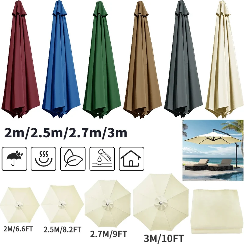 Vervangingshoes voor Parasol – Waterafstotend met Ventilatie voor 6/8 Spaken