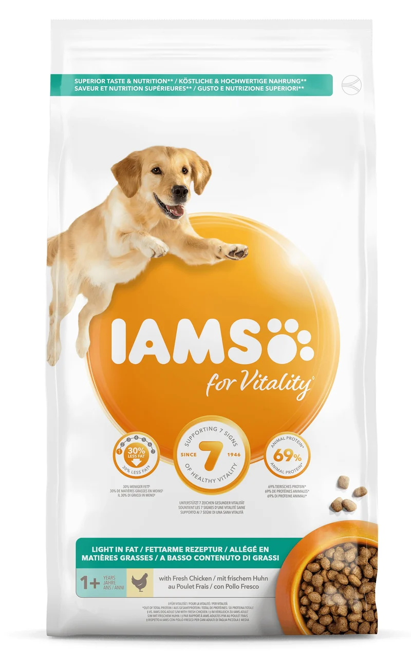 Iams for Vitality - Secco Cane Adult - Light con pollo