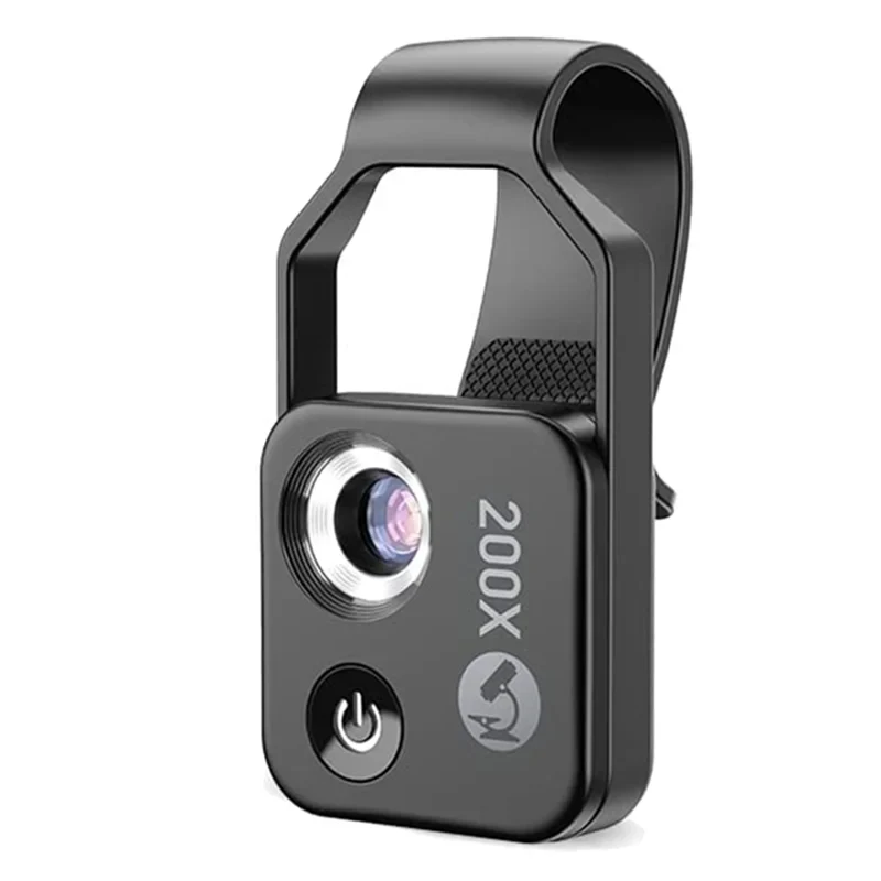 Microscoop Lens voor Smartphone – 200x Vergroting & Compact Clip-On Ontwerp