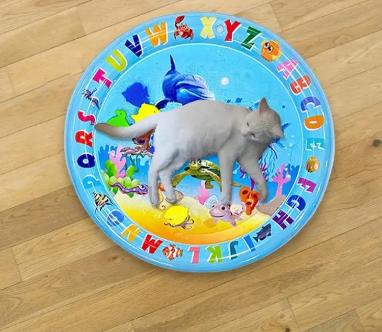 Kattenspeelmat – Duurzaam Waterwereld Design met Interactief Speelplezier