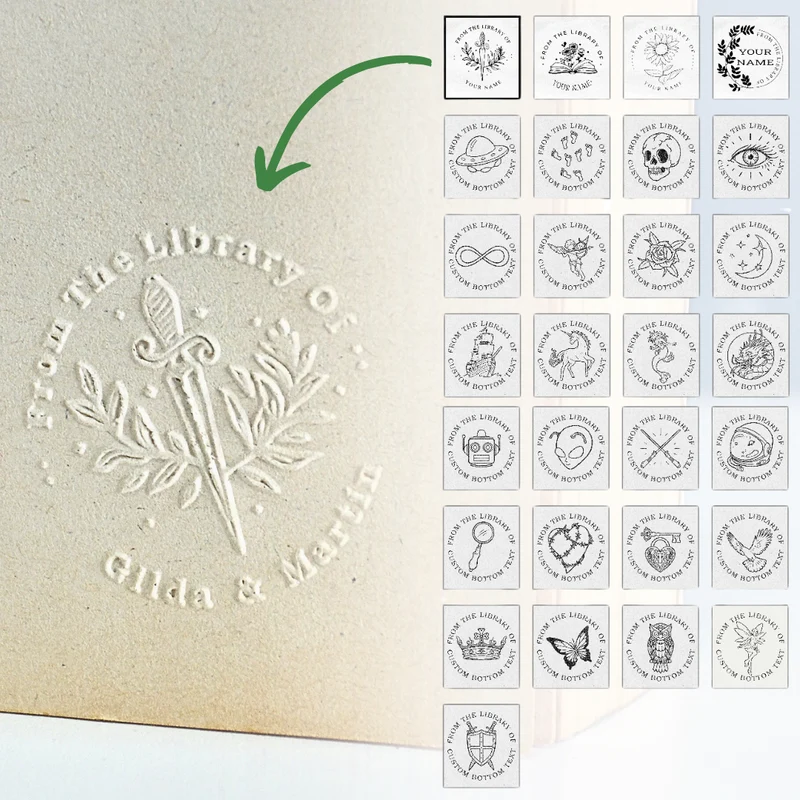 Boekembosser – Persoonlijke Reliëfstempel met Inktloos Ontwerp