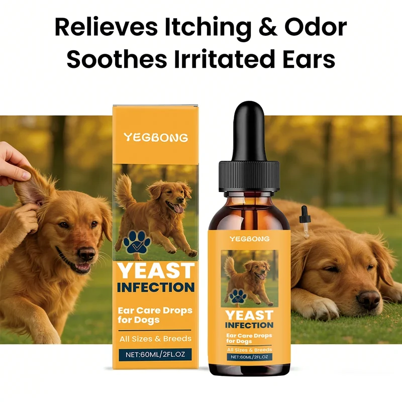 Honden oordruppels – 60 ml verzorgingsvloeistof met handige doseerpipet