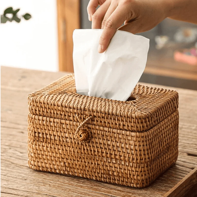 Tissuehouder van Rotan – Gevlochten Design & Stijlvolle Opberging