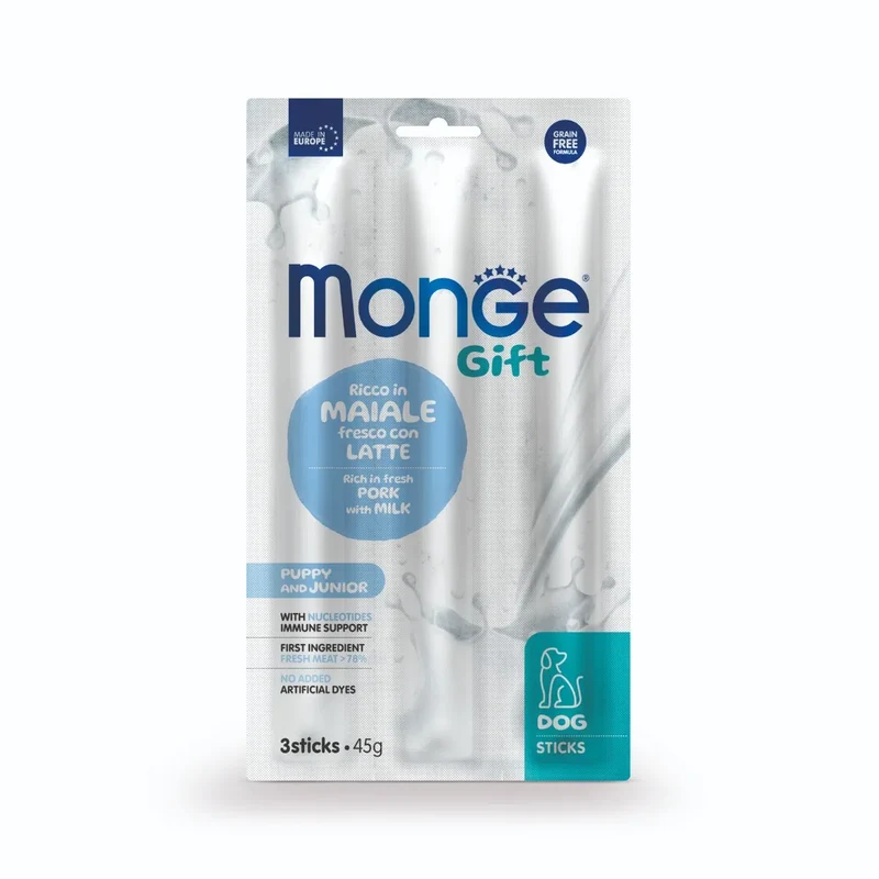 Monge Gift Junior in Maiale Fresco con Latte