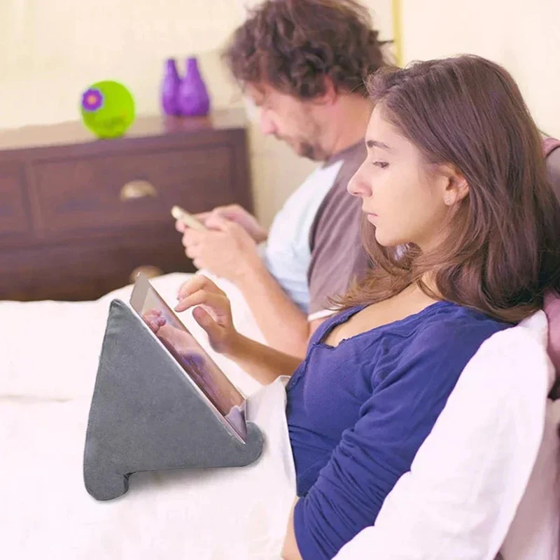 Tablet Kussenstandaard – Zachte Houder voor Handsfree Lezen, Kijken en Browsen
