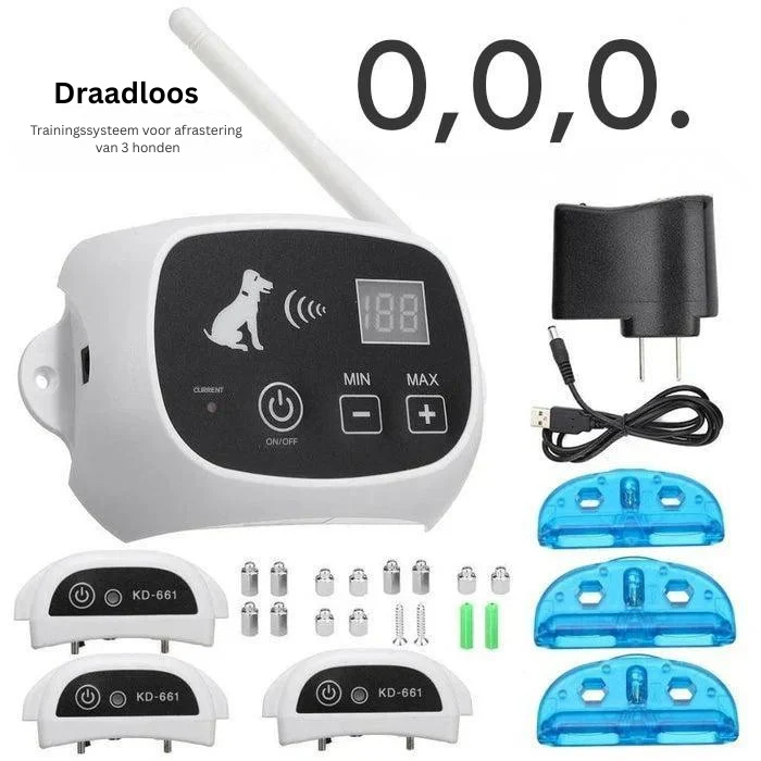 Draadloos Hondenomheiningssysteem – Instelbare Trainingshalsband met Oplaadbaar Ontwerp