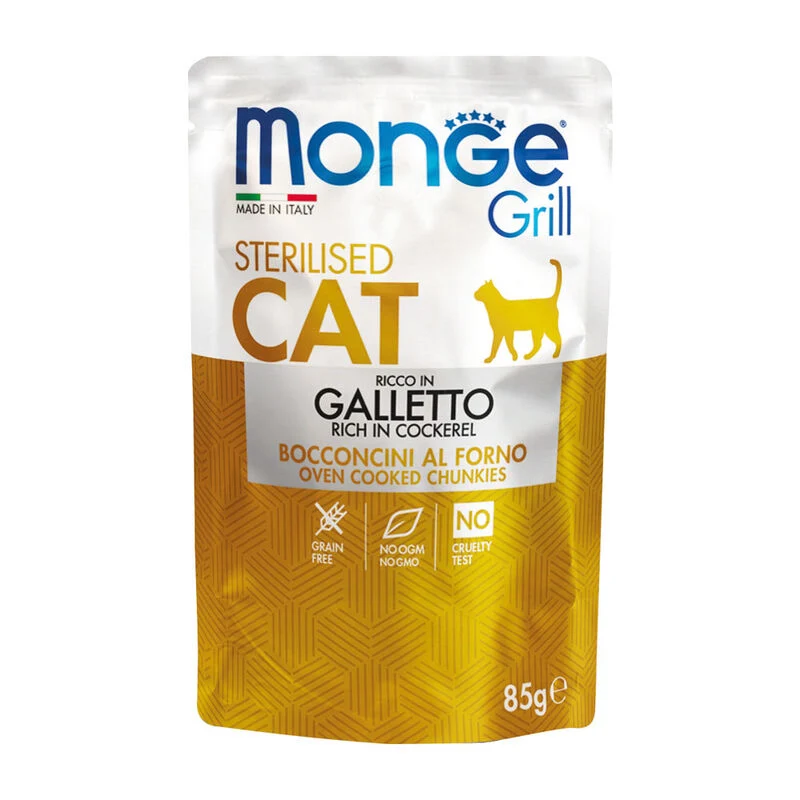 Monge Grill buste gatto sterilized 85gr