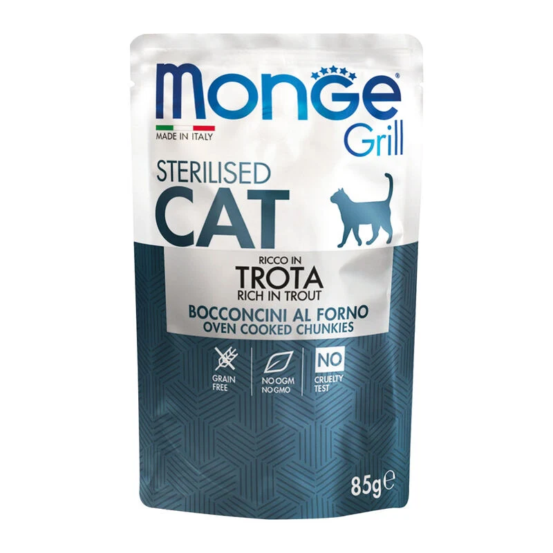 Monge Grill buste gatto sterilized 85gr
