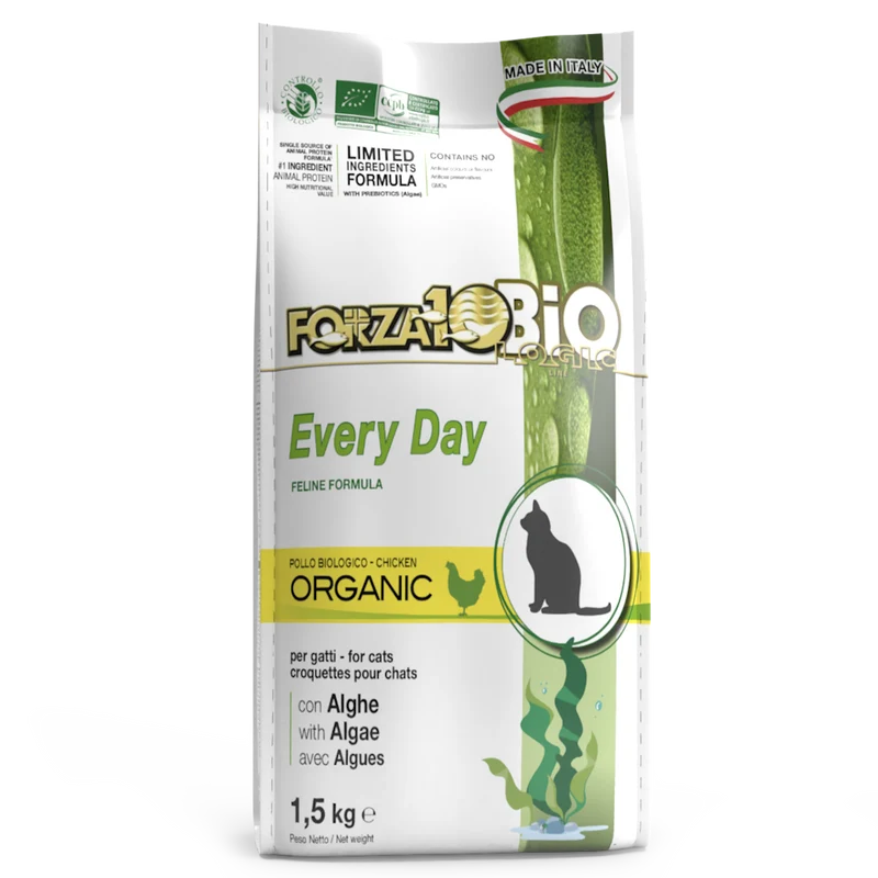 Forza10 Gatto Every Day Pollo e Alghe Bio 1.5KG