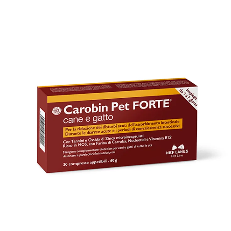 Carobin Pet FORTE Cane e Gatto - 30 Compresse