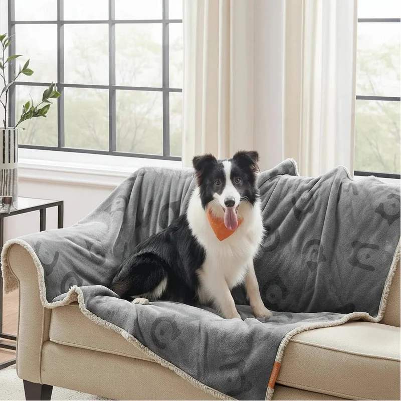 Deken voor Honden en Katten – Zachte Sherpa Deken voor Bank, Mand en Rustplek