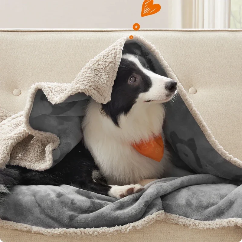 Deken voor Honden en Katten – Zachte Sherpa Deken voor Bank, Mand en Rustplek