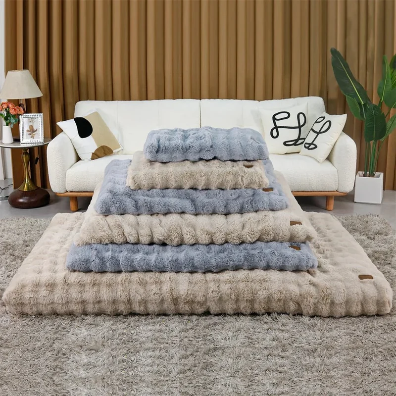 Hondenbed voor Honden en Katten – Zachte Pluche Ligmat met Dikke Vulling