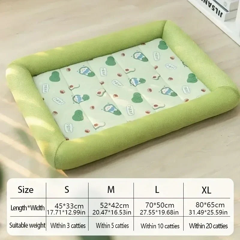 Hondenbed voor Honden en Katten – Zachte Ligplek met Verkoelend Oppervlak en Antislip Basis
