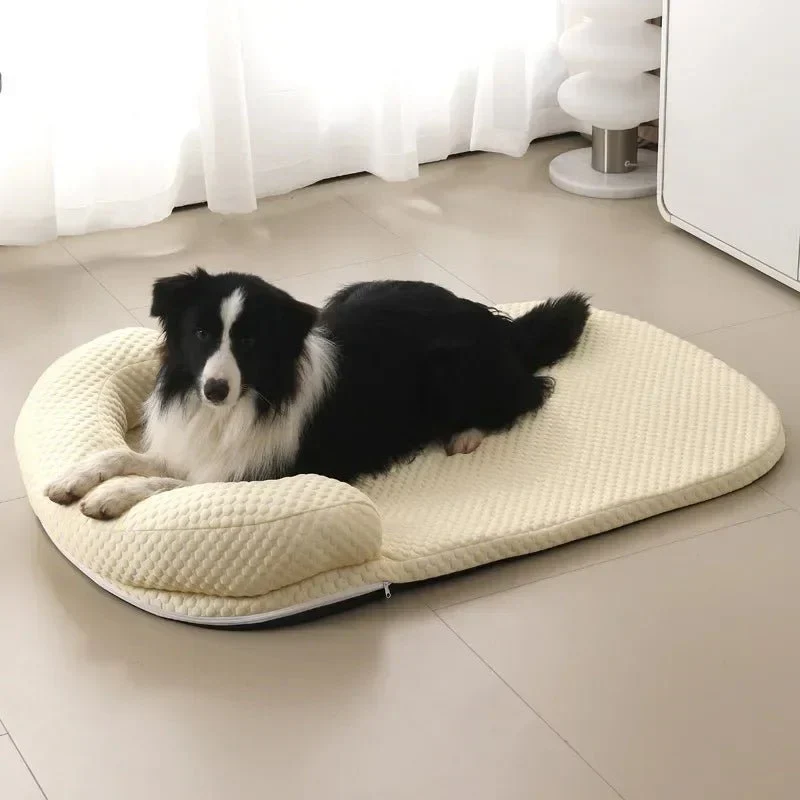 Koelmat voor Honden en Katten – Zachte Ligmat met Afneembare Hoes en Ondersteunende Rand