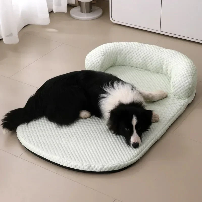 Koelmat voor Honden en Katten – Zachte Ligmat met Afneembare Hoes en Ondersteunende Rand