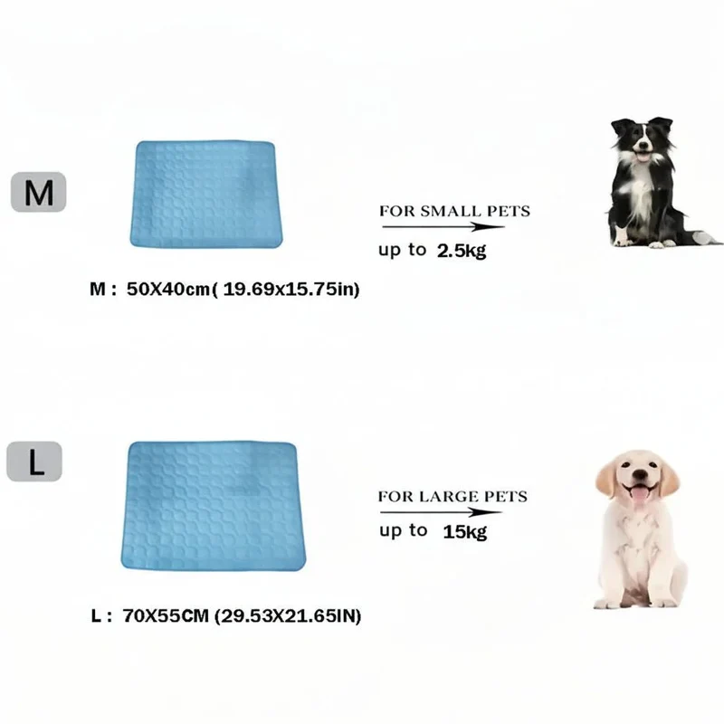 Koelmat voor Honden en Katten – Zachte Verkoelende Ligmat voor Binnen en Buiten
