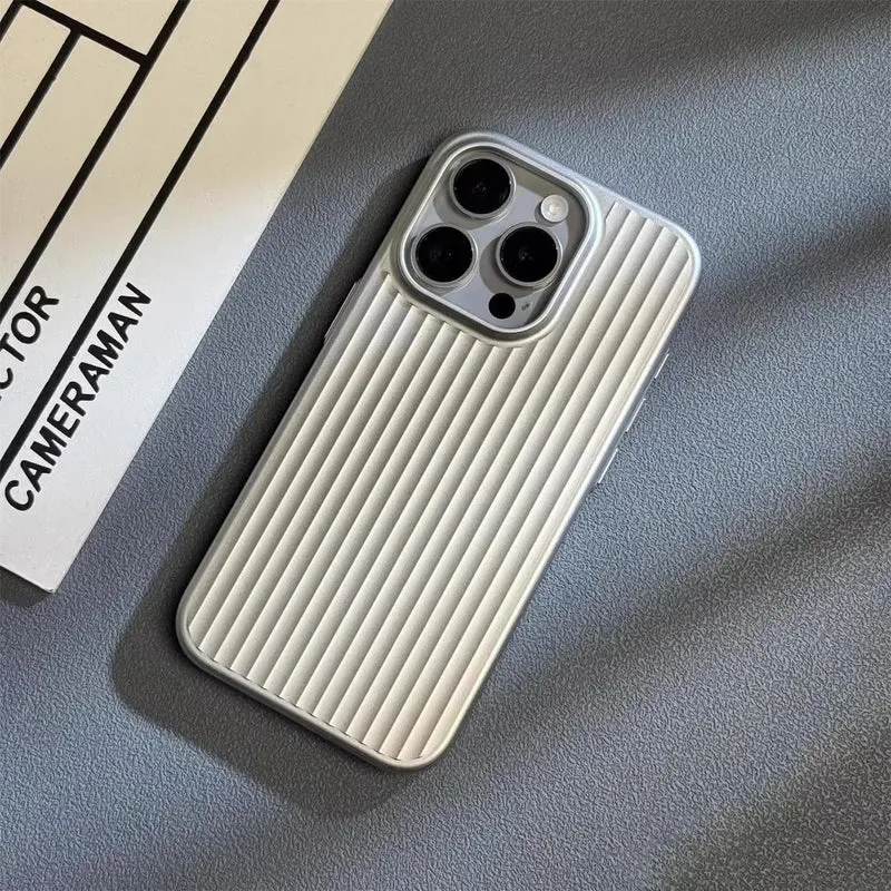 iPhone Hoesje met Ribbelstructuur – Slanke Beschermhoes met Camera- en Krasbescherming