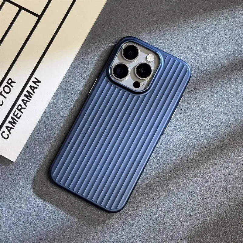 iPhone Hoesje met Ribbelstructuur – Slanke Beschermhoes met Camera- en Krasbescherming