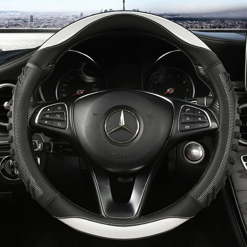 Autostuurhoes met Antislip Grip – Ergonomisch Design van Kunstleer voor Extra Stuurcomfort