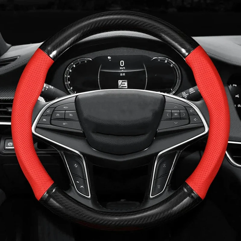 Autostuurhoes met Carbon Look – Antislip Grip van Kunstleer voor Extra Rijcomfort