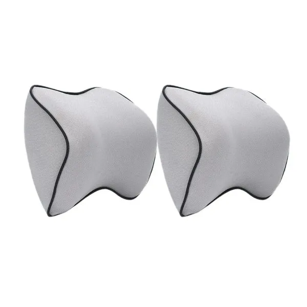 2-Pack Autonekkussen – Ergonomisch Memory Foam Nekkussen voor Autostoel