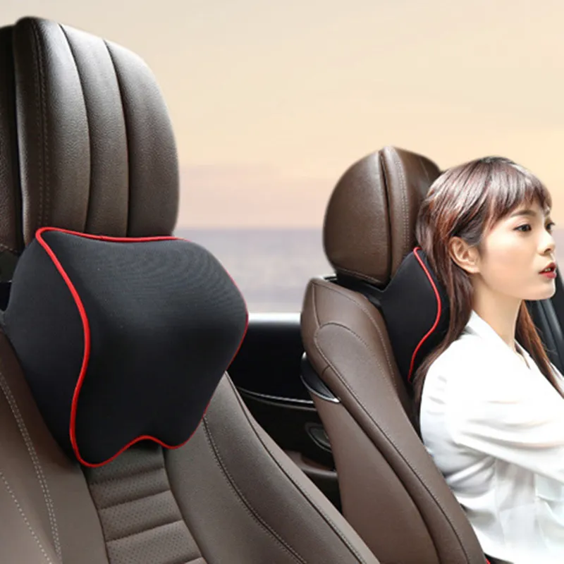 2-Pack Autonekkussen – Ergonomisch Memory Foam Nekkussen voor Autostoel