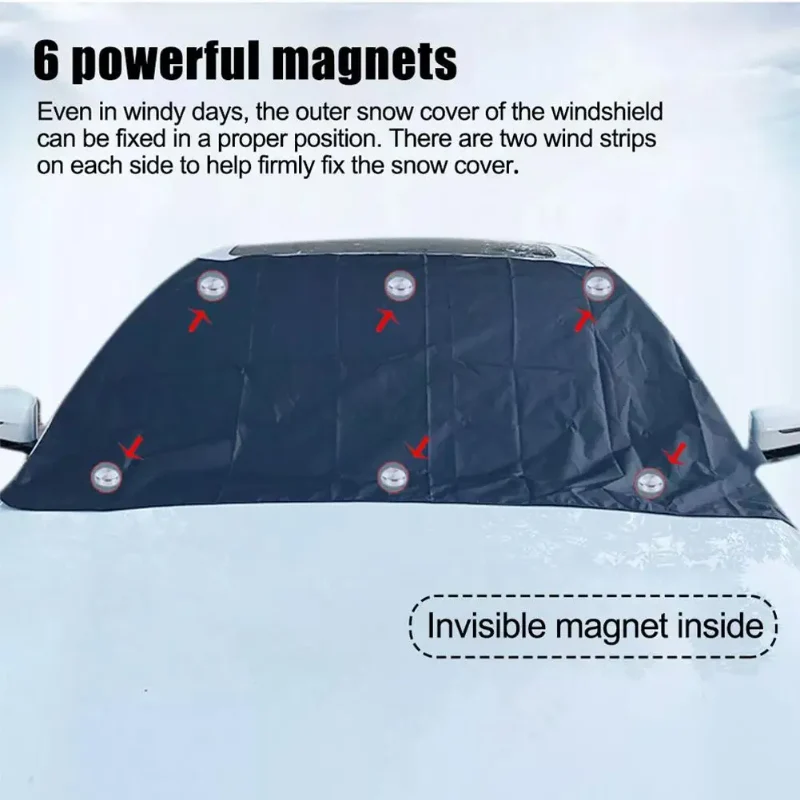 Magnetische Voorruit Beschermhoes – Auto Voorruit Cover tegen Vorst, Zon en Sneeuw