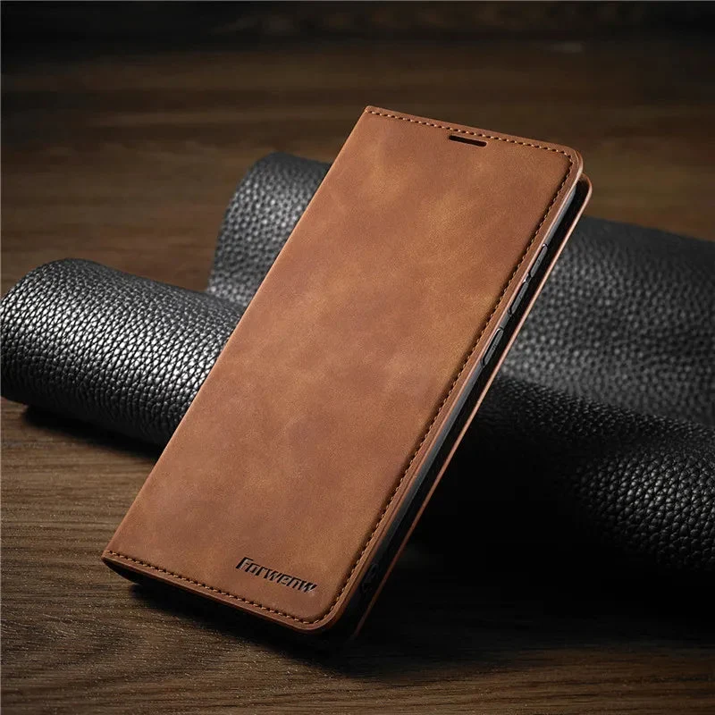 iPhone Wallet Hoesje – Magnetische Flip Case met Pasjeshouder en Standfunctie