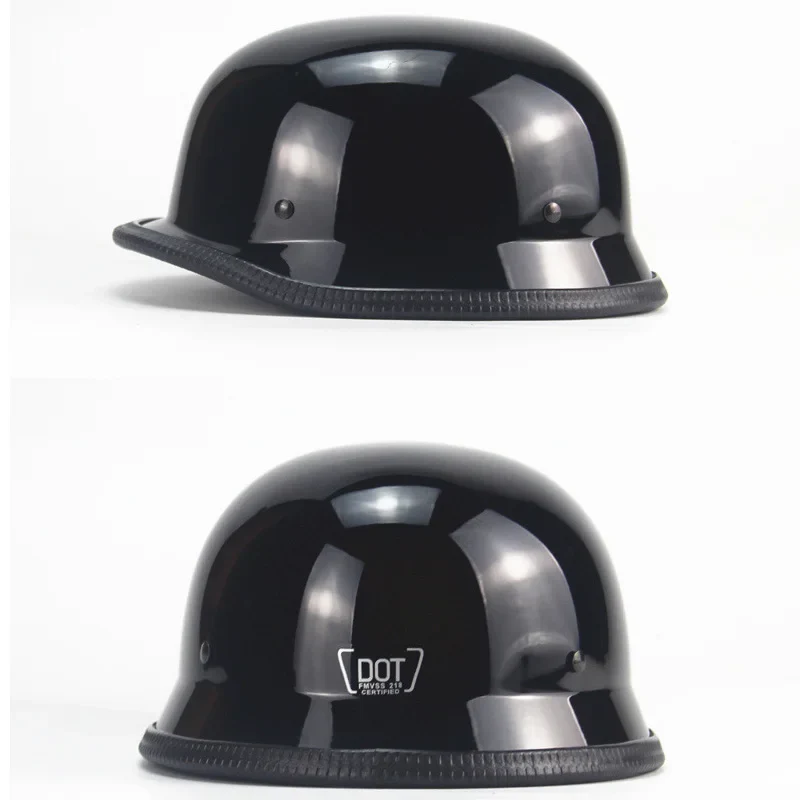 Retro Motorhelm – Lichtgewicht Halfhelm voor Cruiser, Scooter en Motor