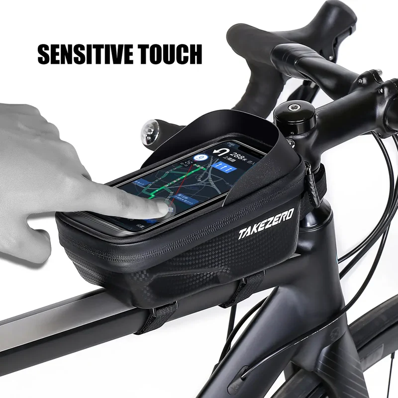Fiets Stuurtas met Telefoonhouder – EVA Harde Schaal & Transparant Navigatievenster