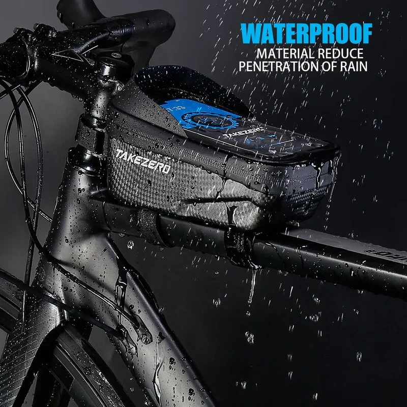 Fiets Stuurtas met Telefoonhouder – EVA Harde Schaal & Transparant Navigatievenster