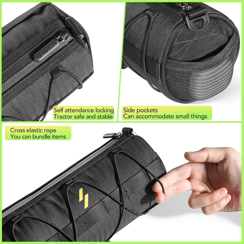 Fiets Stuur Tas Waterdicht – 2.5L Opbergtas met Snelle Bevestiging & Compact Design