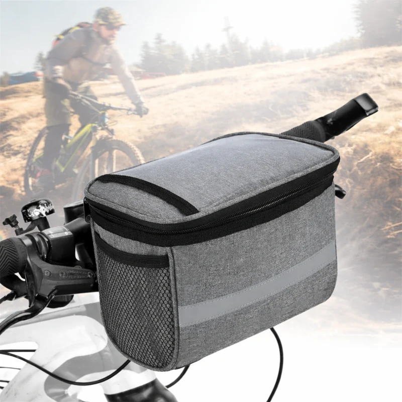 Geïsoleerde Fietsstuurtas – 600D Polyester, Reflecterende Strip & PVC Venster