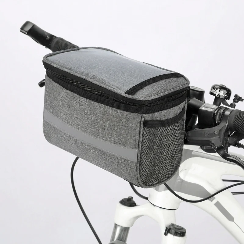 Geïsoleerde Fietsstuurtas – 600D Polyester, Reflecterende Strip & PVC Venster