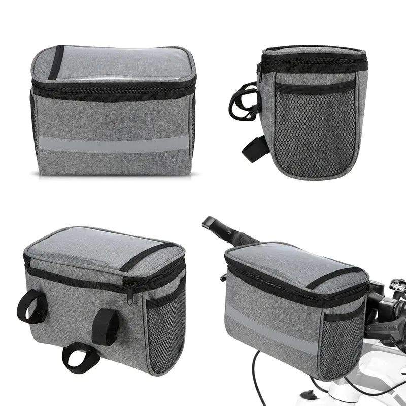 Geïsoleerde Fietsstuurtas – 600D Polyester, Reflecterende Strip & PVC Venster