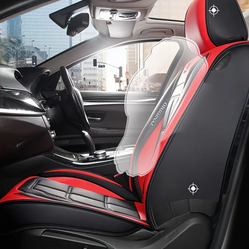 Lederlook Autostoelhoes – Universele Stoelbescherming met Luxe Design