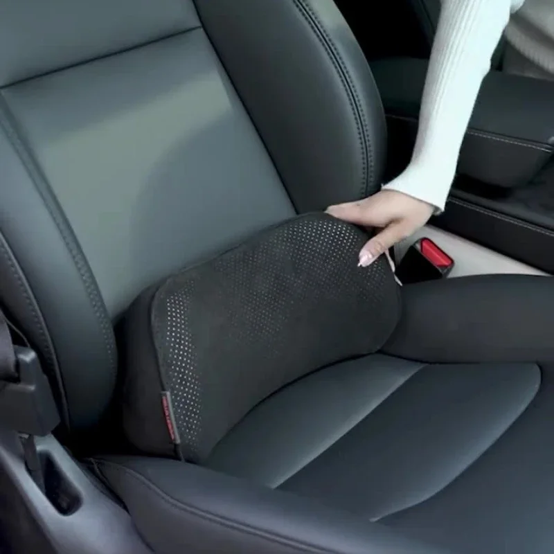 Autostoelkussen met Lendensteun – Traagschuim, Antislip & Comfort voor Lange Ritten