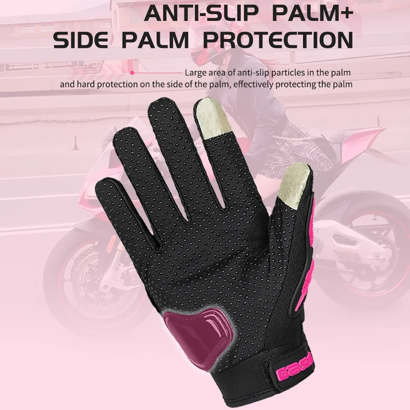 Motorhandschoenen Dames – Ademend, Touchscreen & Met Knokkelbescherming