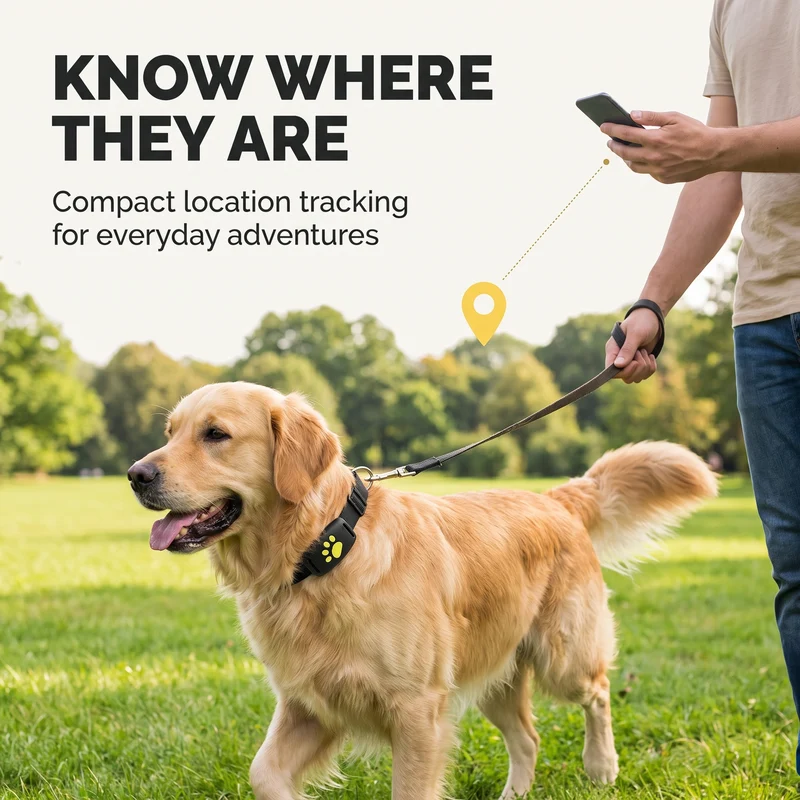GPS-tracker voor honden en katten – Real-time locatie, lichtgewicht & lange batterijduur