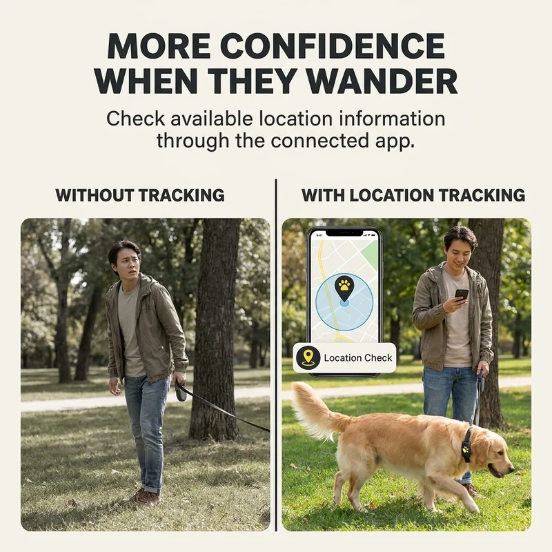 GPS-tracker voor honden en katten – Real-time locatie, lichtgewicht & lange batterijduur