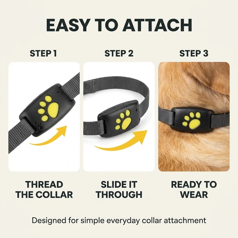 GPS-tracker voor honden en katten – Real-time locatie, lichtgewicht & lange batterijduur