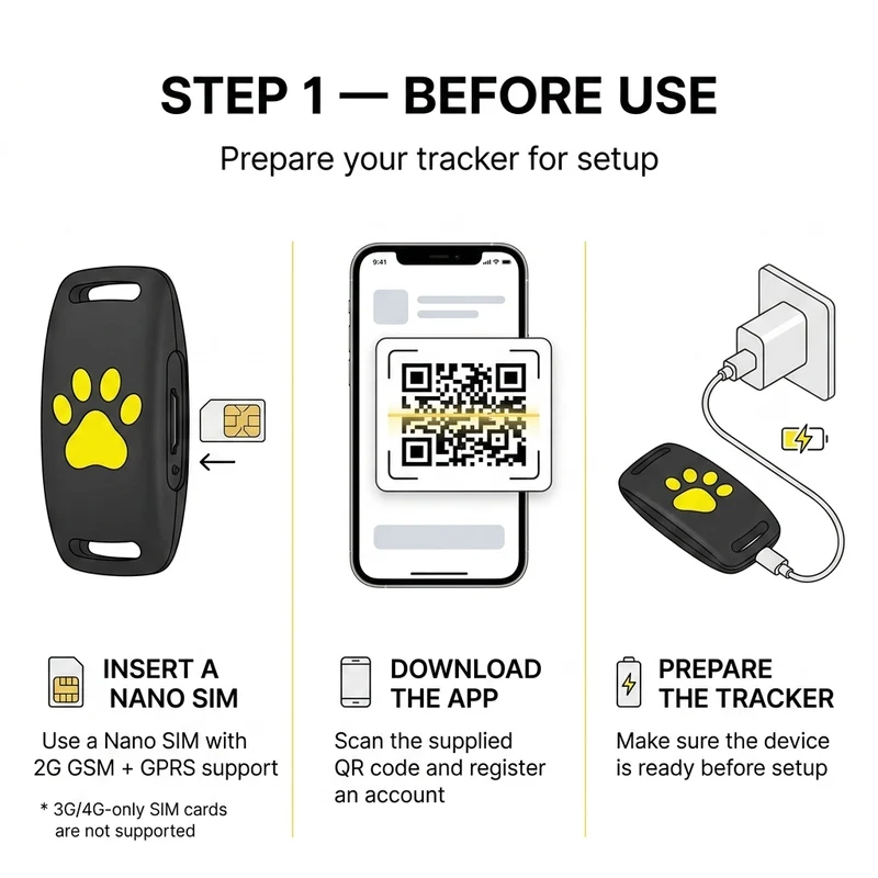 GPS-tracker voor honden en katten – Real-time locatie, lichtgewicht & lange batterijduur