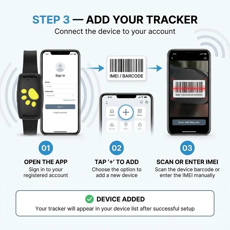 GPS-tracker voor honden en katten – Real-time locatie, lichtgewicht & lange batterijduur