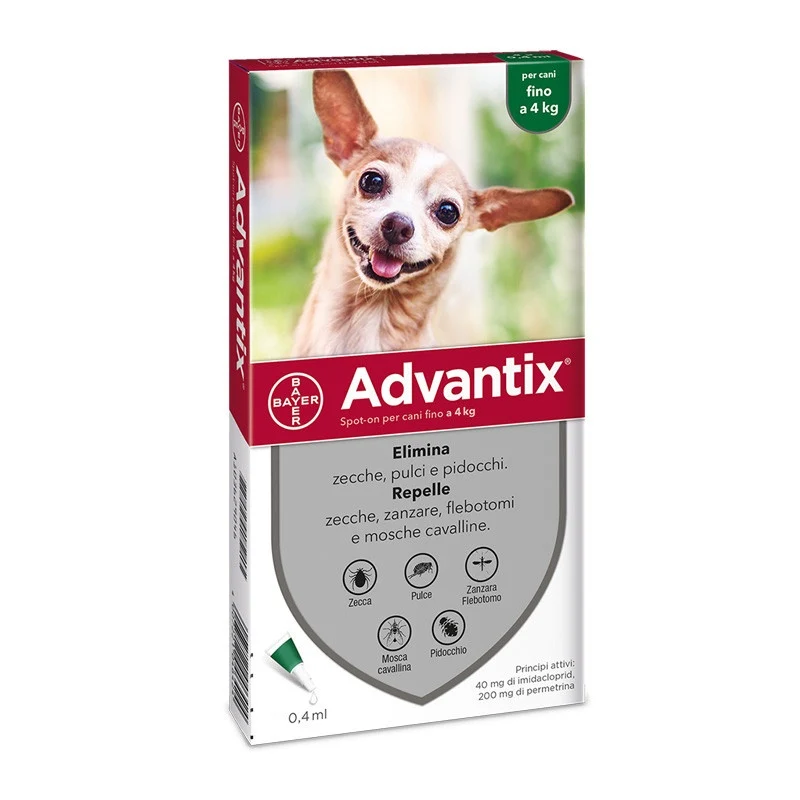 Advantix Spot-on per cani fino a 4 kg