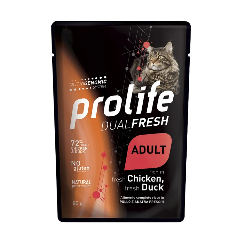 Prolife Dual Fresh adult Pollo & Anatra - umido gatto