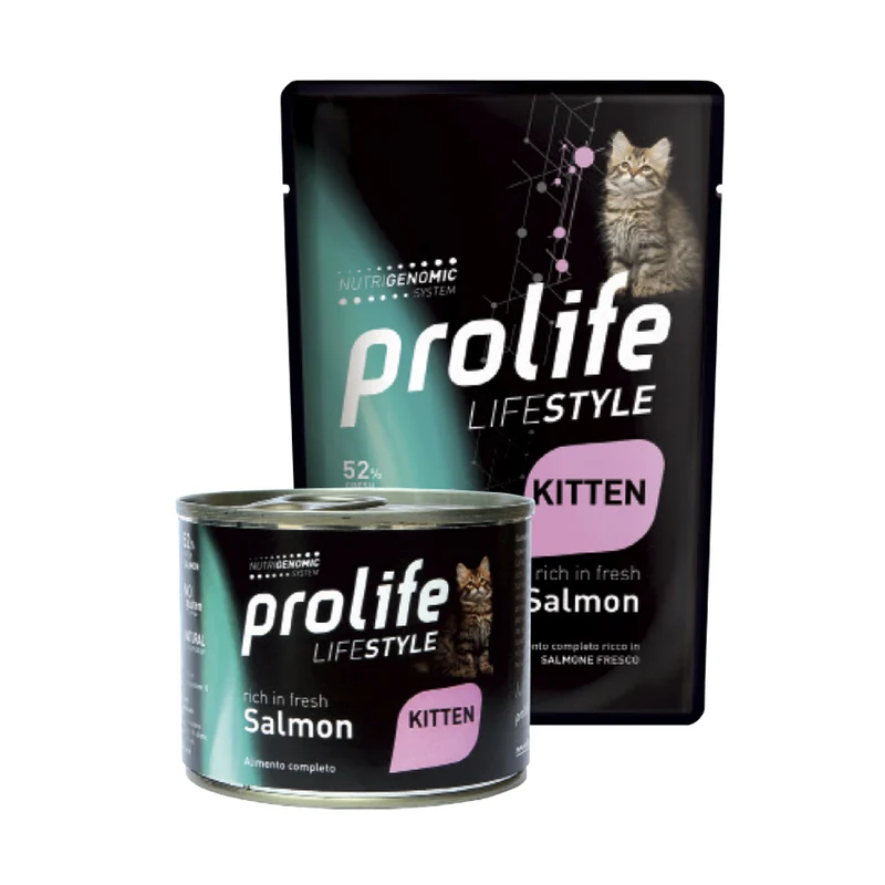 Prolife Life Style kitten Salmone - umido gatto
