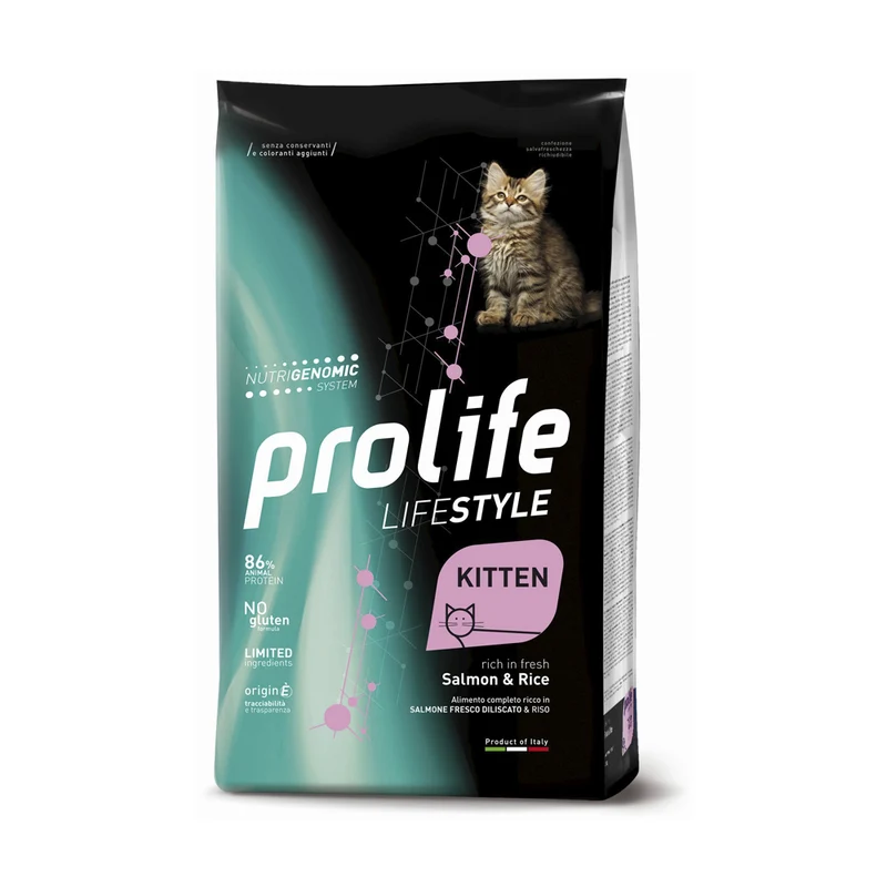 Prolife Gatto Life Style kitten Salmone & Riso