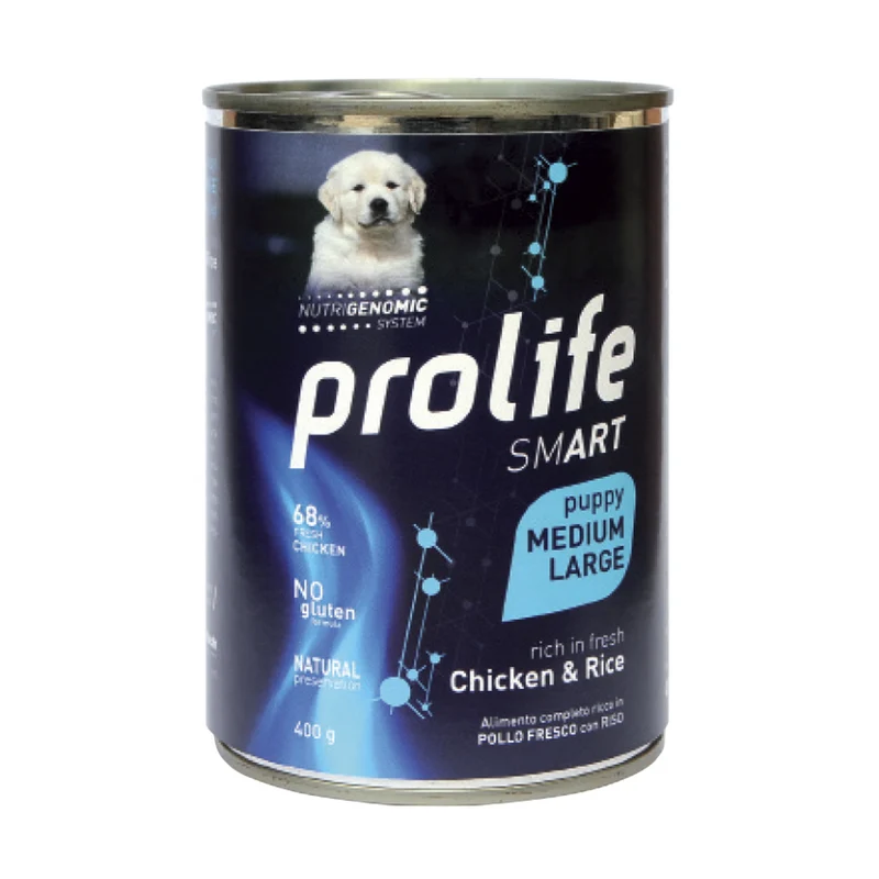 Prolife Smart puppy medium large Pollo & Riso - umido cane